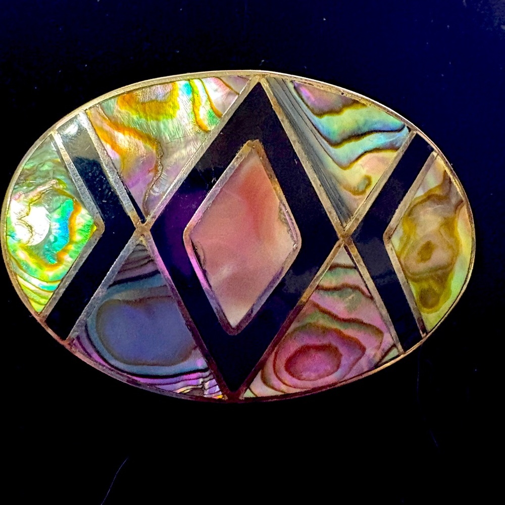 P-27 Vintage Mexico Alpaca Silver Brooch/Pendant